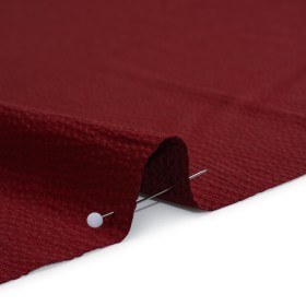Hammered Polyester Satin – Wine Red – Designer Deadstock Hammered Polyester Satin – Wine Red – Designer Deadstock