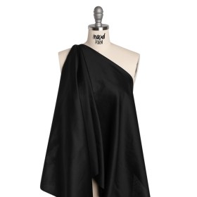 Stretch Rayon Shirting – Black – Designer Deadstock Stretch Rayon Shirting – Black – Designer Deadstock