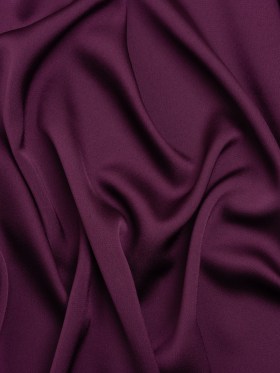 Hammered Polyester Satin – Plum – Designer Deadstock Hammered Polyester Satin – Plum – Designer Deadstock