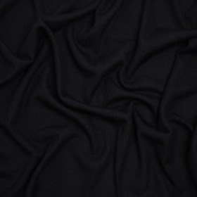Stretch Rayon 2×2 Rib Knit – Black – Designer Deadstock Stretch Rayon 2×2 Rib Knit – Black – Designer Deadstock
