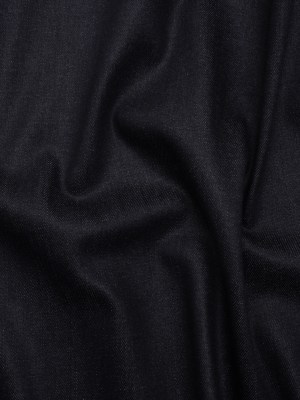 Medium Weight Stretch Cotton Denim Twill – Dark Indigo – Deadstock Medium Weight Stretch Cotton Denim Twill – Dark Indigo – Deadstock