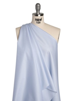 Cotton Twill Shirting – Light Blue and White Tiny Tattersall Check – Deadstock Cotton Twill Shirting – Light Blue and White Tiny Tattersall Check – Deadstock