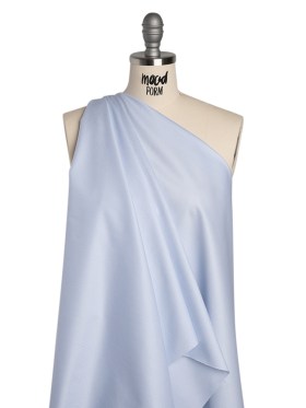 Cotton Twill Shirting – Light Blue and White Tiny Tattersall Check – Deadstock Cotton Twill Shirting – Light Blue and White Tiny Tattersall Check – Deadstock