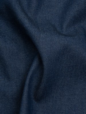 Lightweight Rigid Cotton Denim Twill – Light Indigo and Cream – Deadstock Lightweight Rigid Cotton Denim Twill – Light Indigo and Cream – Deadstock