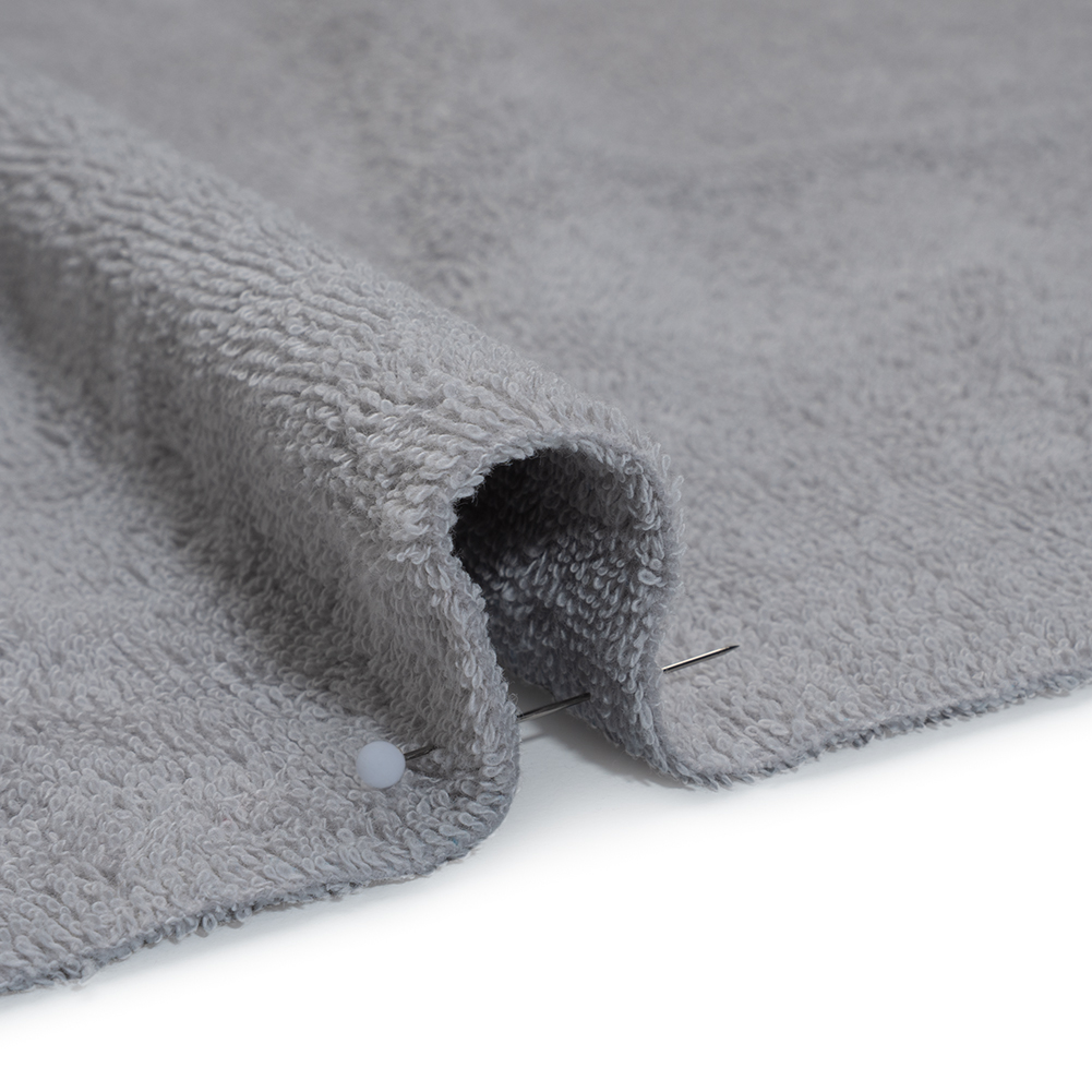 Cotton Towel Terry Cloth - Light Gray