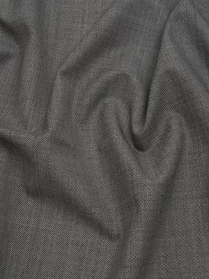 Wool Twill Suiting by Alexander McQueen – Black and White Heathered – Designer Deadstock Wool Twill Suiting by Alexander McQueen – Black and White Heathered – Designer Deadstock