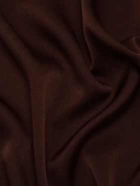 Crepe Back Satin by Alex Perry – Chocolate Brown – Designer Deadstock Crepe Back Satin by Alex Perry – Chocolate Brown – Designer Deadstock