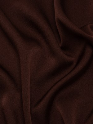 Crepe Back Satin by Alex Perry – Chocolate Brown – Designer Deadstock Crepe Back Satin by Alex Perry – Chocolate Brown – Designer Deadstock