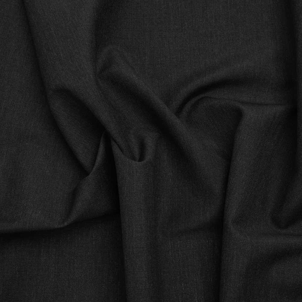 Wool and Mohair Suiting by Alexander McQueen – Heathered Charcoal – Designer Deadstock Wool and Mohair Suiting by Alexander McQueen – Heathered Charcoal – Designer Deadstock