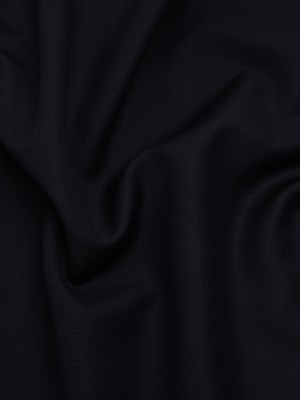 Wool Basketweave Suiting by Alexander McQueen – Midnight Blue – Designer Deadstock Wool Basketweave Suiting by Alexander McQueen – Midnight Blue – Designer Deadstock