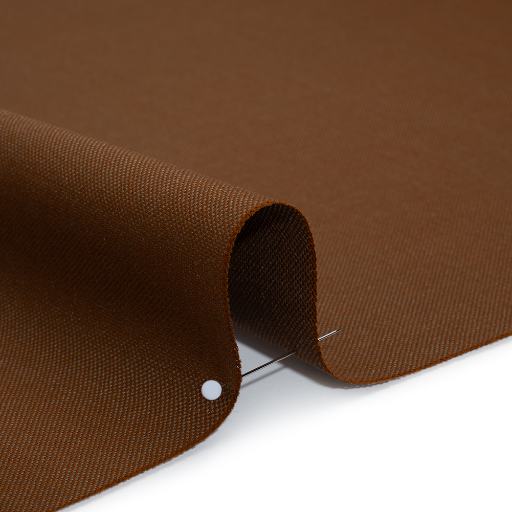 Wool Basketweave Suiting by Alexander McQueen - Brown - Designer Deadstock