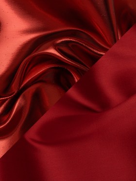 Double Faced Lame Mikado – Red – Sara Collection Double Faced Lame Mikado – Red – Sara Collection