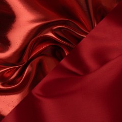 Double Faced Lame Mikado – Red – Sara Collection Double Faced Lame Mikado – Red – Sara Collection