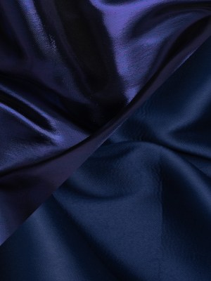 Double Faced Lame Mikado – Navy Blue – Sara Collection Double Faced Lame Mikado – Navy Blue – Sara Collection