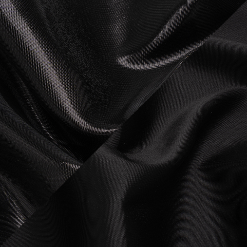 Double Faced Lame Mikado – Black – Sara Collection Double Faced Lame Mikado – Black – Sara Collection