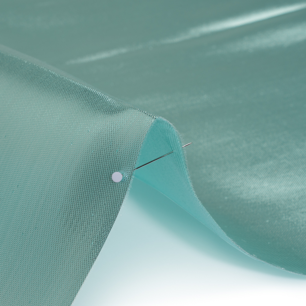 Double Faced Lame Mikado – Light Aqua – Sara Collection Double Faced Lame Mikado – Light Aqua – Sara Collection