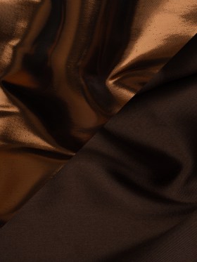 Double Faced Lame Mikado – Brown – Sara Collection Double Faced Lame Mikado – Brown – Sara Collection