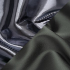 Double Faced Lame Mikado – Storm Cloud – Sara Collection Double Faced Lame Mikado – Storm Cloud – Sara Collection