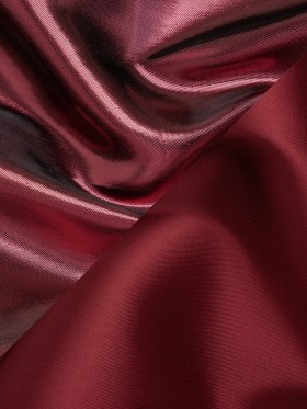 Double Faced Lame Mikado – Dark Red – Sara Collection Double Faced Lame Mikado – Dark Red – Sara Collection