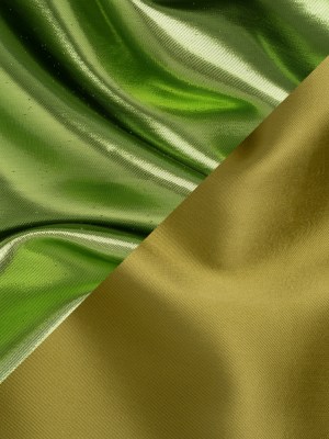 Double Faced Lame Mikado – Chartreuse – Sara Collection Double Faced Lame Mikado – Chartreuse – Sara Collection