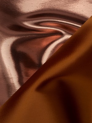 Double Faced Lame Mikado – Burnt Orange – Sara Collection Double Faced Lame Mikado – Burnt Orange – Sara Collection