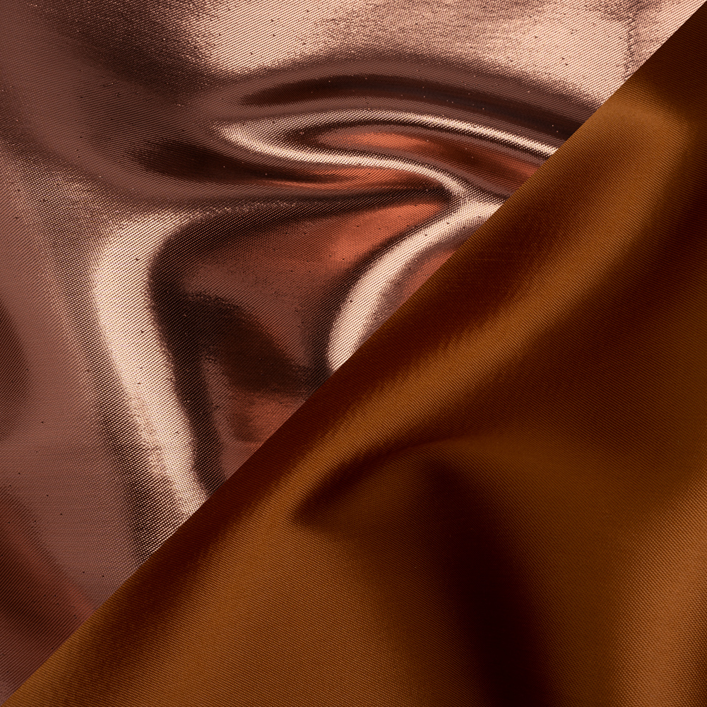 Double Faced Lame Mikado – Burnt Orange – Sara Collection Double Faced Lame Mikado – Burnt Orange – Sara Collection