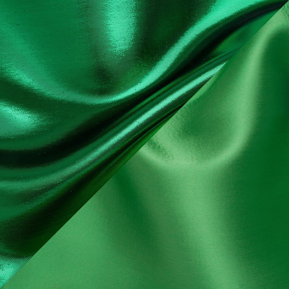 Double Faced Lame Mikado – Kelly Green – Sara Collection Double Faced Lame Mikado – Kelly Green – Sara Collection