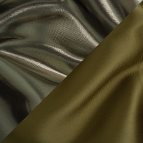 Double Faced Lame Mikado – Dark Olive Green – Sara Collection Double Faced Lame Mikado – Dark Olive Green – Sara Collection