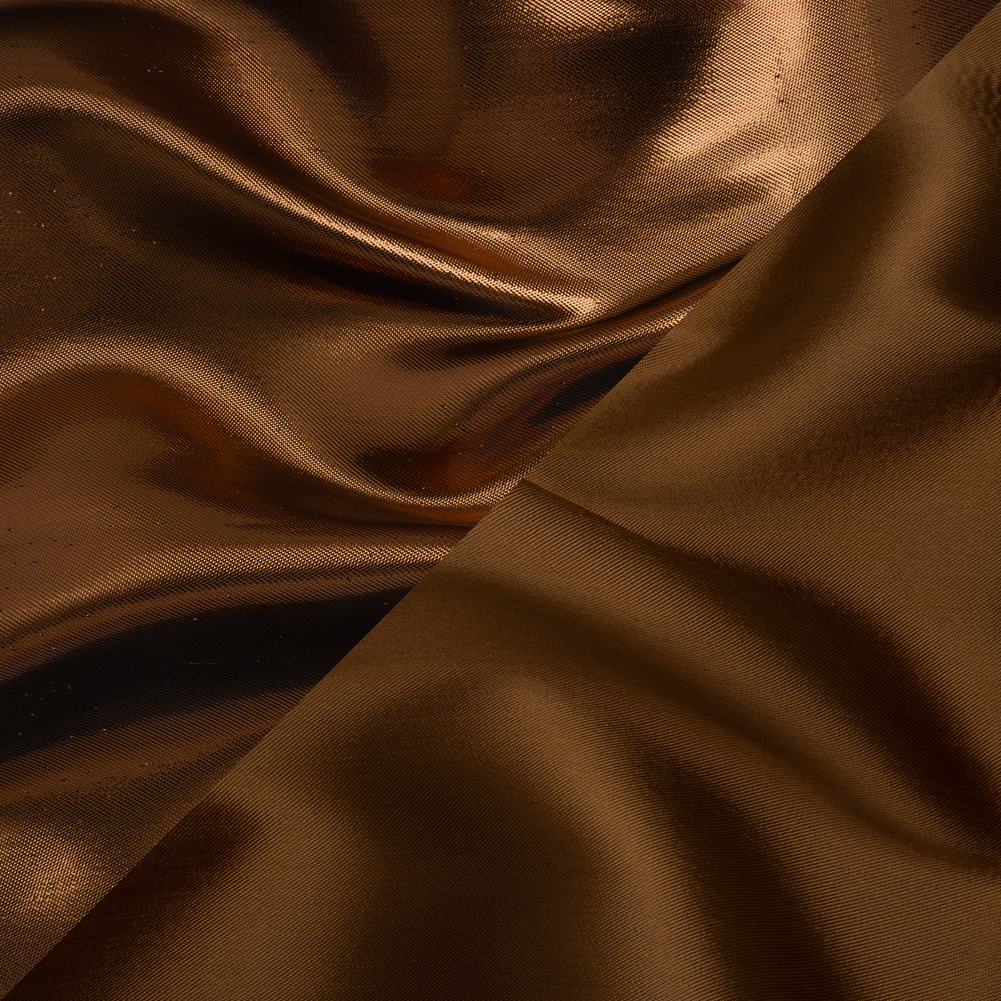 Double Faced Lame Mikado – Chocolate Brown – Sara Collection Double Faced Lame Mikado – Chocolate Brown – Sara Collection