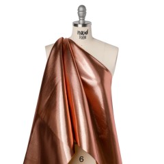 Double Faced Lame Mikado – Pumpkin Orange – Sara Collection Double Faced Lame Mikado – Pumpkin Orange – Sara Collection