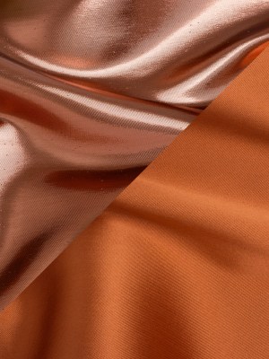 Double Faced Lame Mikado – Pumpkin Orange – Sara Collection Double Faced Lame Mikado – Pumpkin Orange – Sara Collection