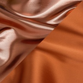 Double Faced Lame Mikado – Pumpkin Orange – Sara Collection Double Faced Lame Mikado – Pumpkin Orange – Sara Collection