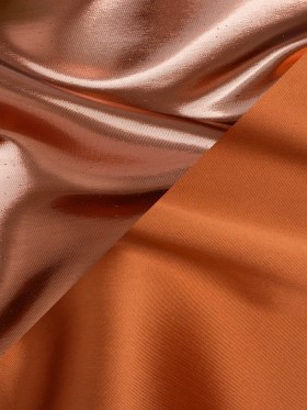 Double Faced Lame Mikado – Pumpkin Orange – Sara Collection Double Faced Lame Mikado – Pumpkin Orange – Sara Collection