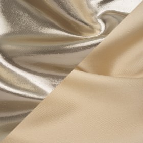 Double Faced Lame Mikado – Oatmeal – Sara Collection Double Faced Lame Mikado – Oatmeal – Sara Collection