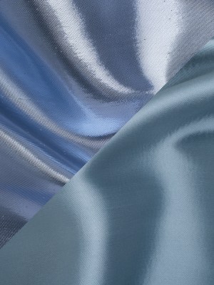 Double Faced Lame Mikado – Muted Blue – Sara Collection Double Faced Lame Mikado – Muted Blue – Sara Collection