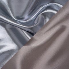 Double Faced Lame Mikado – Steel Gray – Sara Collection Double Faced Lame Mikado – Steel Gray – Sara Collection