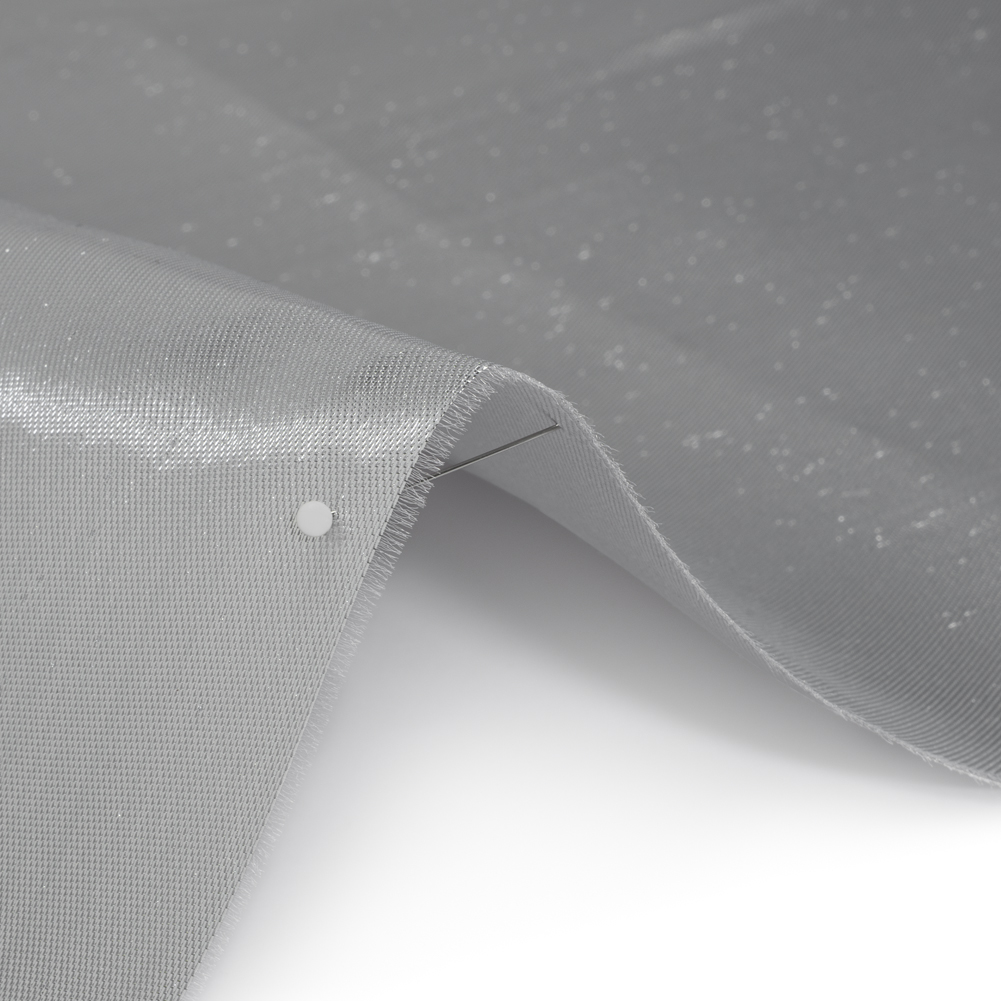 Double Faced Lame Mikado – Silver – Sara Collection Double Faced Lame Mikado – Silver – Sara Collection