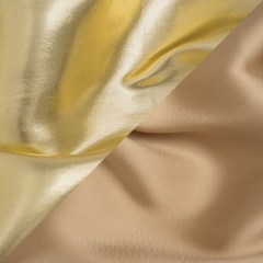 Double Faced Lame Mikado – Nude and Gold – Sara Collection Double Faced Lame Mikado – Nude and Gold – Sara Collection