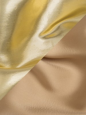 Double Faced Lame Mikado – Nude and Gold – Sara Collection Double Faced Lame Mikado – Nude and Gold – Sara Collection
