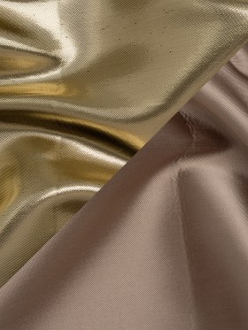 Double Faced Lame Mikado – Taupe and Gold – Sara Collection Double Faced Lame Mikado – Taupe and Gold – Sara Collection