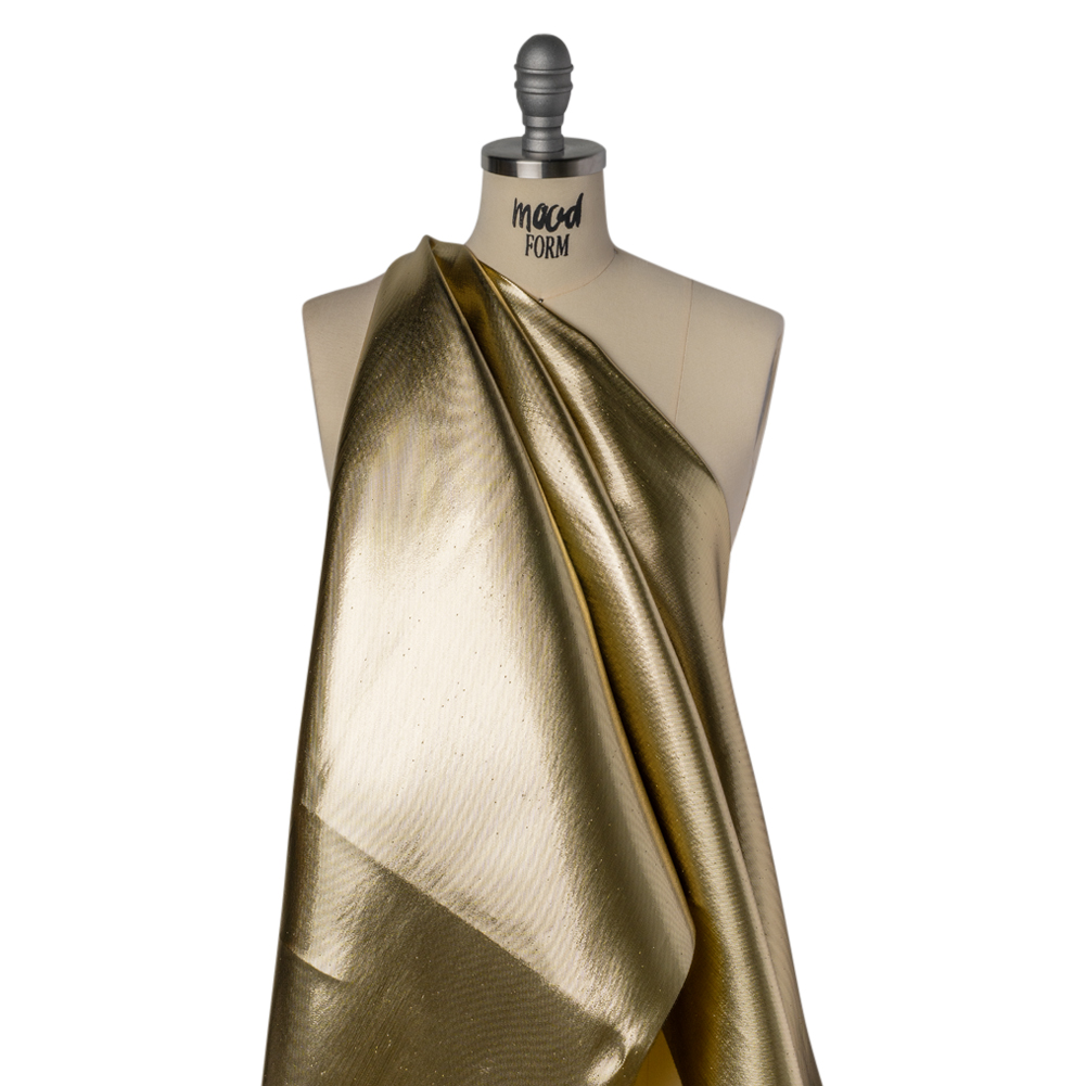 Double Faced Lame Mikado – Yellow – Sara Collection Double Faced Lame Mikado – Yellow – Sara Collection