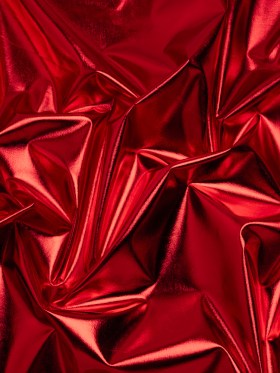 Metallic Foiled Polyester Jersey Knit – Red – Amalthea Collection Metallic Foiled Polyester Jersey Knit – Red – Amalthea Collection