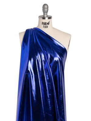 Yaya Han Metallic Foiled Stretch Spandex Polyester Jersey – Cobalt Blue – Cosplay Collection Yaya Han Metallic Foiled Stretch Spandex Polyester Jersey – Cobalt Blue – Cosplay Collection