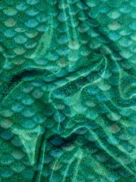 Yaya Han Metallic Foiled Stretch Spandex Polyester Jersey – Emerald Green Mermaid Scales and Tiny Dots – Cosplay Collection Yaya Han Metallic Foiled Stretch Spandex Polyester Jersey – Emerald Green Mermaid Scales and Tiny Dots – Cosplay Collection