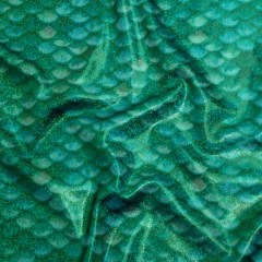 Yaya Han Metallic Foiled Stretch Spandex Polyester Jersey – Emerald Green Mermaid Scales and Tiny Dots – Cosplay Collection Yaya Han Metallic Foiled Stretch Spandex Polyester Jersey – Emerald Green Mermaid Scales and Tiny Dots – Cosplay Collection