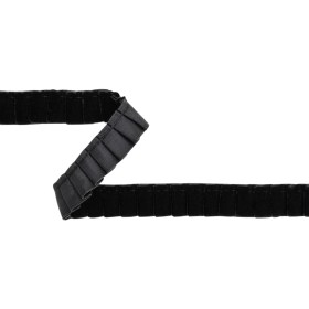 Yaya Han Pleated Velveteen Ribbon Trim – Black, 1″ – Cosplay Collection Yaya Han Pleated Velveteen Ribbon Trim – Black, 1″ – Cosplay Collection