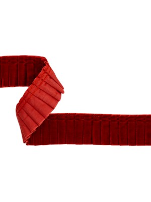 Yaya Han Pleated Velveteen Ribbon Trim – Red, 1.5″ – Cosplay Collection Yaya Han Pleated Velveteen Ribbon Trim – Red, 1.5″ – Cosplay Collection