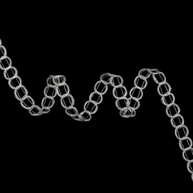 Yaya Han Metallic Wrapped Cord Chain Links Trim – Valkyrie Silver, 0.75″ – Cosplay Collection Yaya Han Metallic Wrapped Cord Chain Links Trim – Valkyrie Silver, 0.75″ – Cosplay Collection