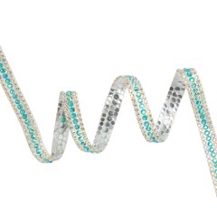 Yaya Han Iron-On Princess Crystal Rhinestone Trim – Iridescent Pink, Blue and Green 3 Rows, 0.63″ – Cosplay Collection Yaya Han Iron-On Princess Crystal Rhinestone Trim – Iridescent Pink, Blue and Green 3 Rows, 0.63″ – Cosplay Collection