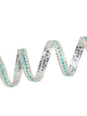 Yaya Han Iron-On Princess Crystal Rhinestone Trim – Iridescent Pink, Blue and Green 3 Rows, 0.63″ – Cosplay Collection Yaya Han Iron-On Princess Crystal Rhinestone Trim – Iridescent Pink, Blue and Green 3 Rows, 0.63″ – Cosplay Collection